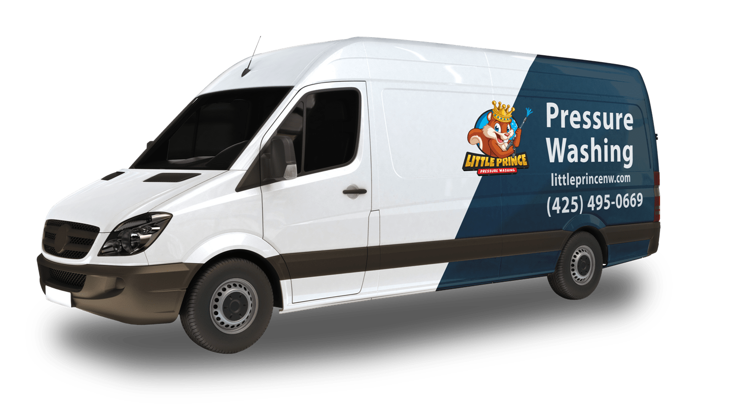 Pressure Washing Service Seattle WA Mockup Van